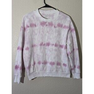 American Eagle Sweatshirt Womens XS Ahh-Mazingly Soft Pink Tie Dye Fleece